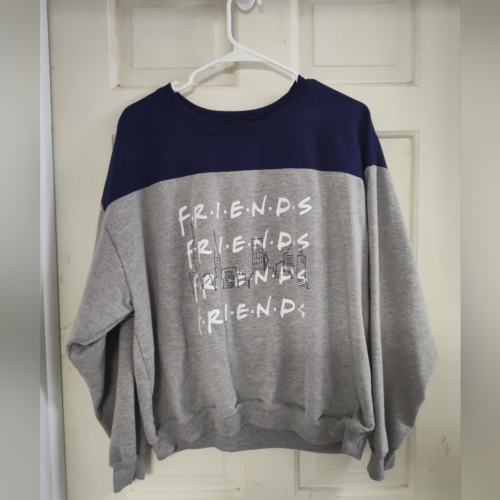 FRIENDS Navy and Gray Sweatshirt